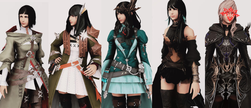 canon outfits + azem/the 14th/amaurotine